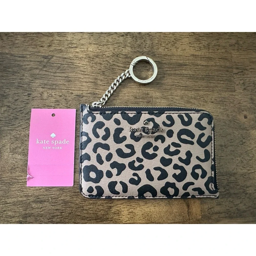 Kate Spade Darcy Leopard Print Wallet Cardholder